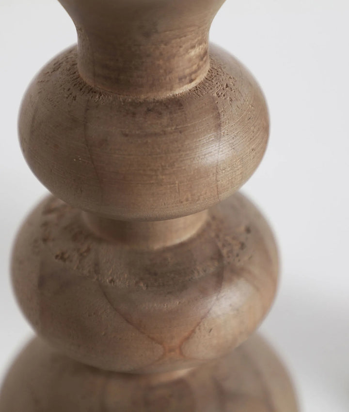 Portavelas FELLIH  de madera de pino natural