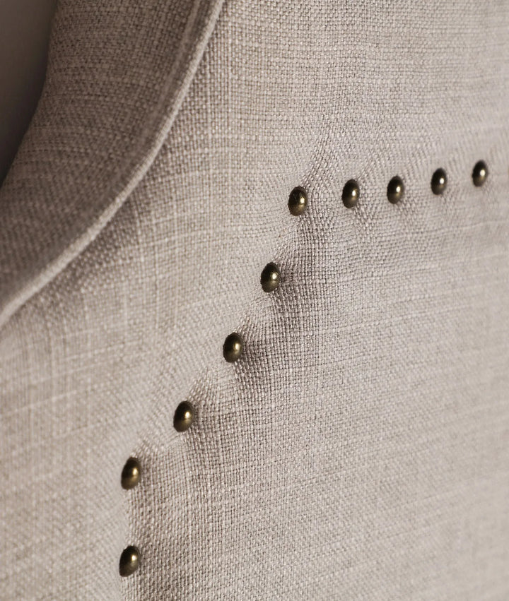 Cabecero SOUSELtapizado en lino color beige