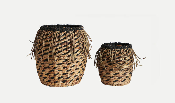 Juego de 2 cestas para ropa BLAIR estilo boho