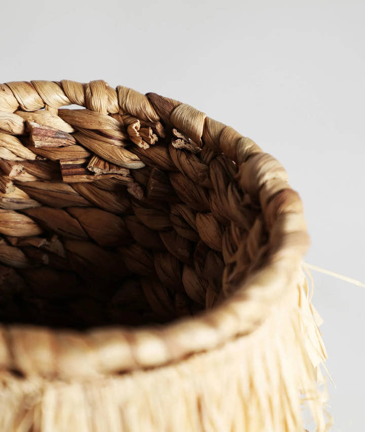 Juego de 2 cestas para ropa KASSES de fibra natural - Jarrones y centros - El Workshop - fibra natural