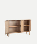 LARVIK dressoir van natuurlijk hout en gaas