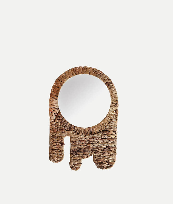 Espejo BLAIR de paja estilo boho - Espejos - El Workshop - paja