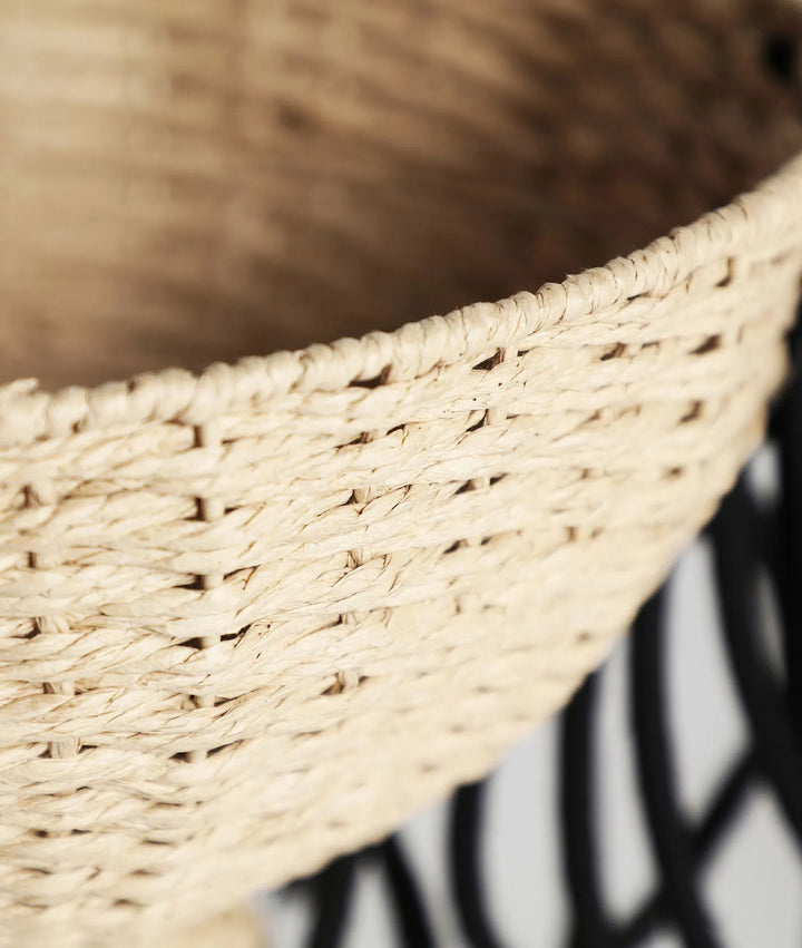 Juego de 2 cestas para ropa WICA de fibra natural