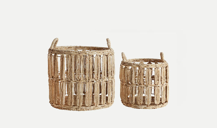 Juego de 2 cestas para ropa DIEKY estilo boho