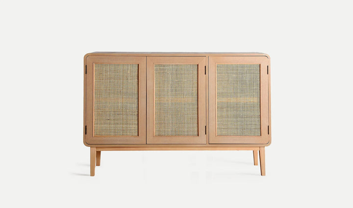 Aparador LARVIK de madera natural y red