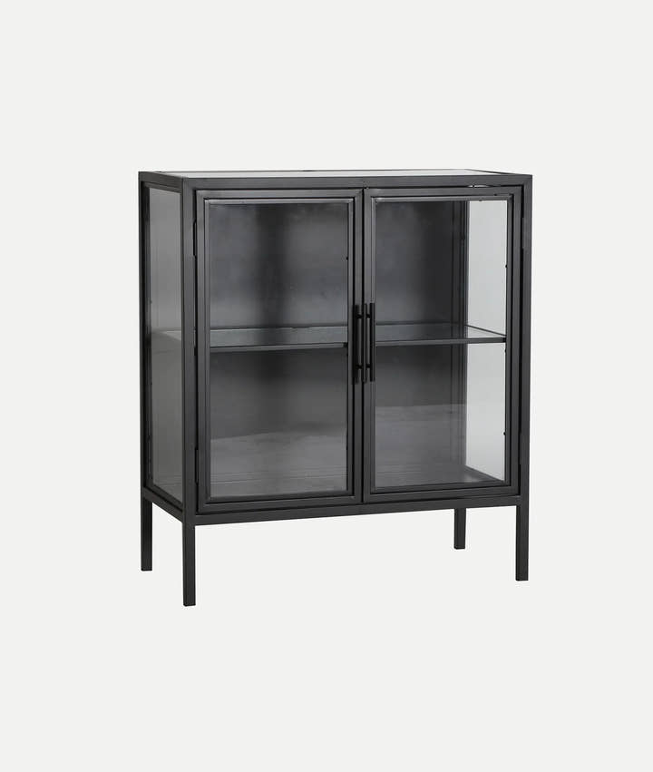 Aparador KILREA de metal negro y vidrio - Aparadores - El Workshop - hierro