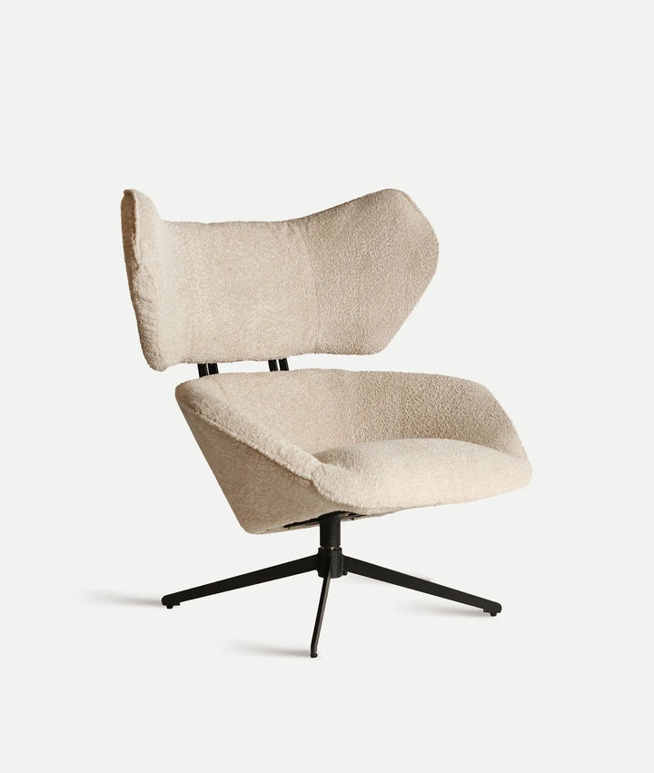 BOUCLÉ ​​PRIVAS swivel armchair