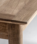 Mesa extensible de madera natural NYRY