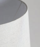 Lámpara de mesa  blanco estilo rústico con textura, HELINA