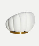 BOUCLÉ ​​CREST swivel armchair