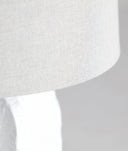 Lámpara de mesa cerámica blanca QUEILA