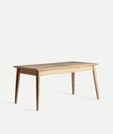 Mesa extensible de madera natural NYRY