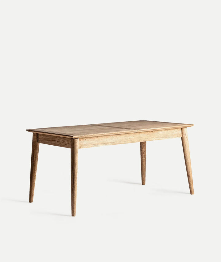 Mesa extensible de madera natural NYRY