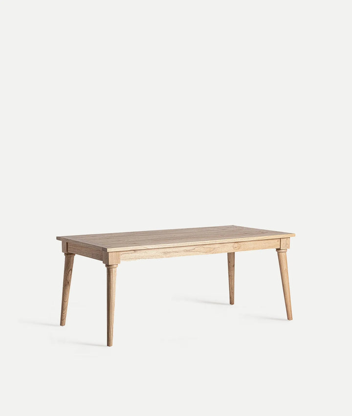 Mesa de comedor de madera natural NYRY