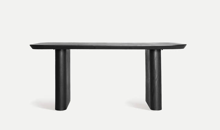 Mesa de comedor de madera negra ROGNES - Mesas de comedor - El Workshop - madera de abeto