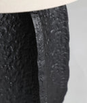 Handgemaakte zwarte tafellamp met structuur, PAMELA