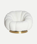 BOUCLÉ ​​CREST swivel armchair