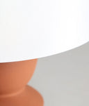 HASNA bruin en wit ijzeren tafellamp