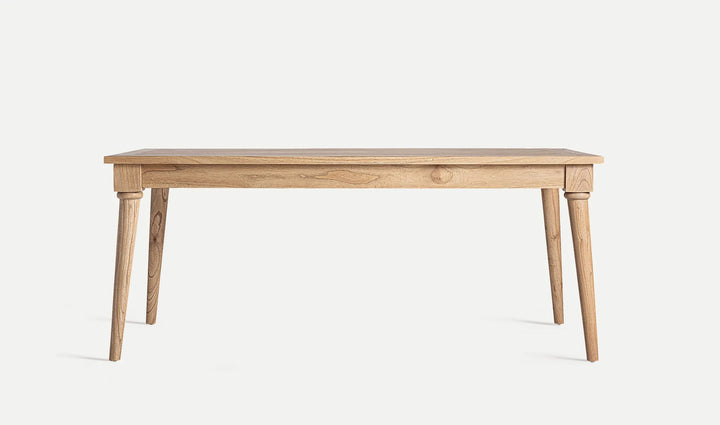 Mesa de comedor de madera natural NYRY