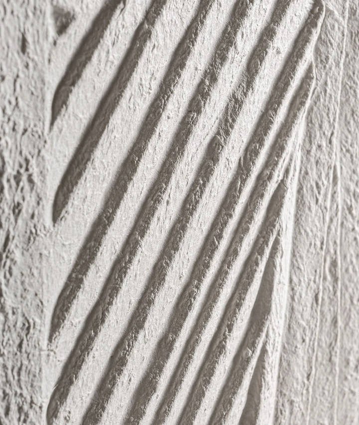 Arte de pared NAKAL blanco con marco de madera marrón - Pinturas y lienzos - El Workshop - papel maché