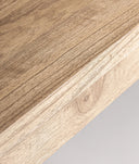 Mesa de comedor de madera natural NYRY
