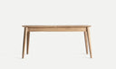 Mesa extensible de madera natural NYRY