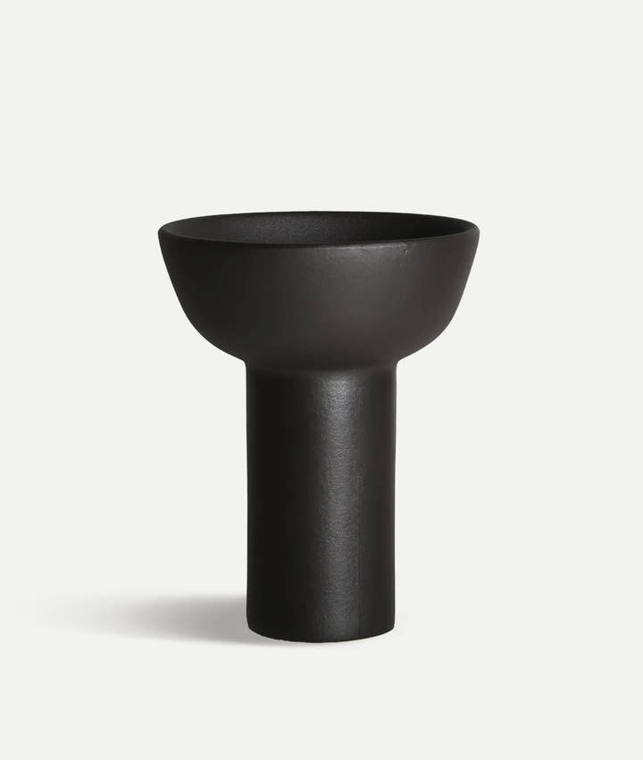 Jarrón de cerámica negra GLESSY - Jarrones y centros - El Workshop - cerámica