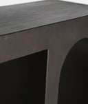 Mesa consola RETHEL de hierro gris oscuro