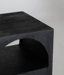 Mesa auxiliar madera negra KIRILA