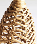 Botella LEBORK decorativa en fibra natural estilo boho