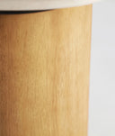 LORACH bijzettafel van hout en marmer