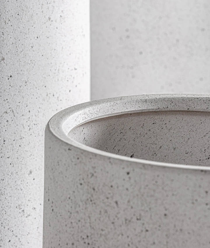 Juego de 3 macetas AILA en cerámica blanco roto - Macetas - El Workshop - cerámica