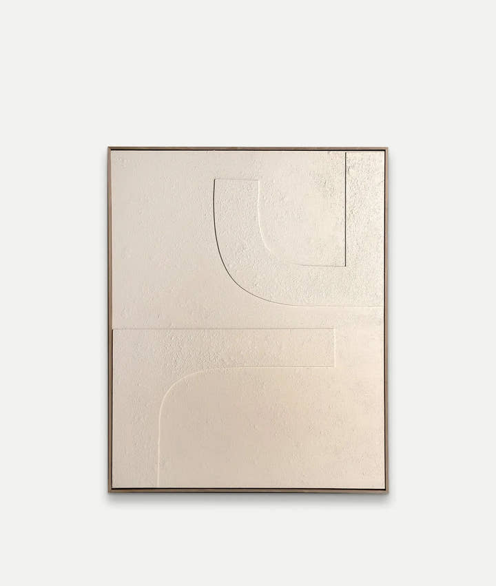 Arte de pared MARTINE blanco roto estilo minimalista - Pinturas y lienzos - El Workshop - lienzo