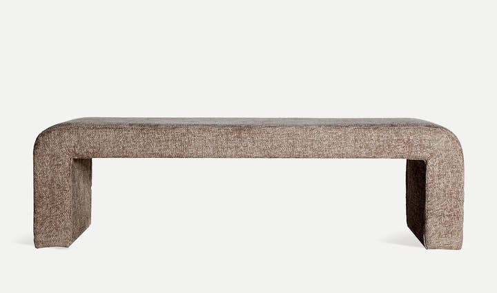 Banco reposapiés SIV tapizado beige - banco - El Workshop - poliéster