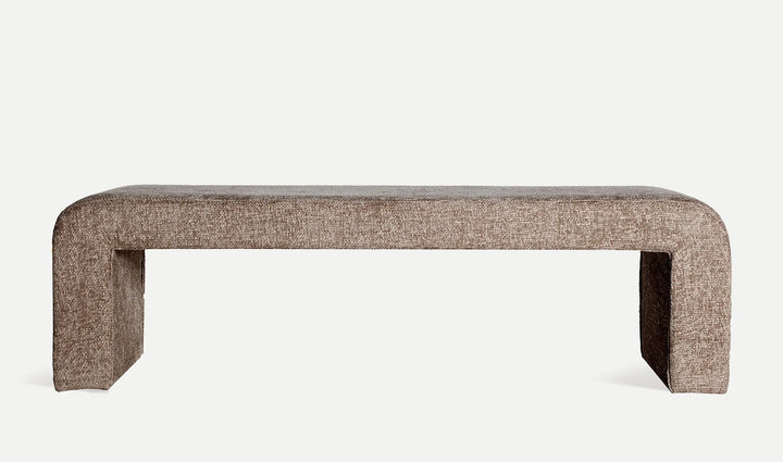 Banco reposapiés SIV tapizado beige