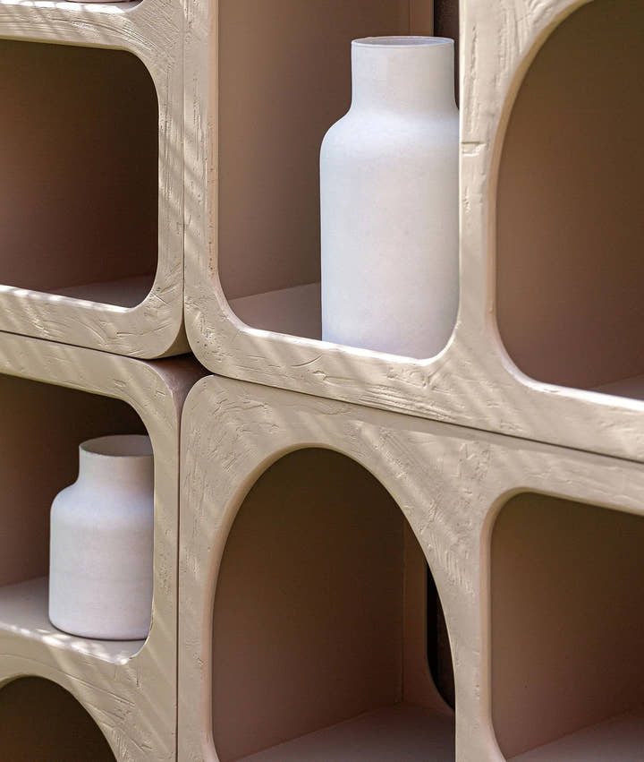 Librería KOTKA de madera marrón claro artesanal - Librerías y estanterías - El Workshop - madera de mango