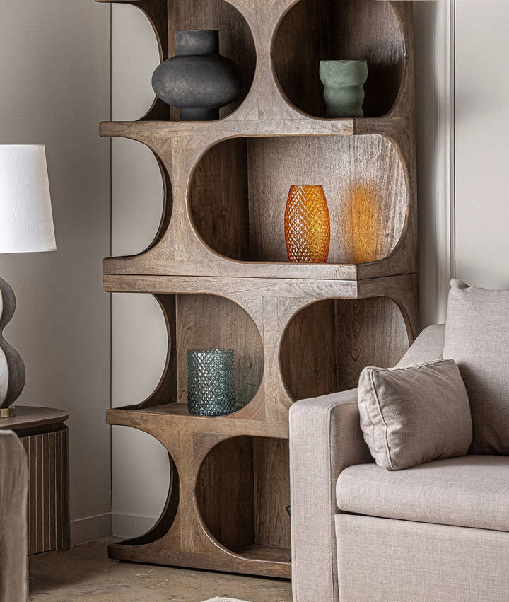 Librería TAKALA modular en madera color marrón - Librerías y estanterías - El Workshop - madera de mango