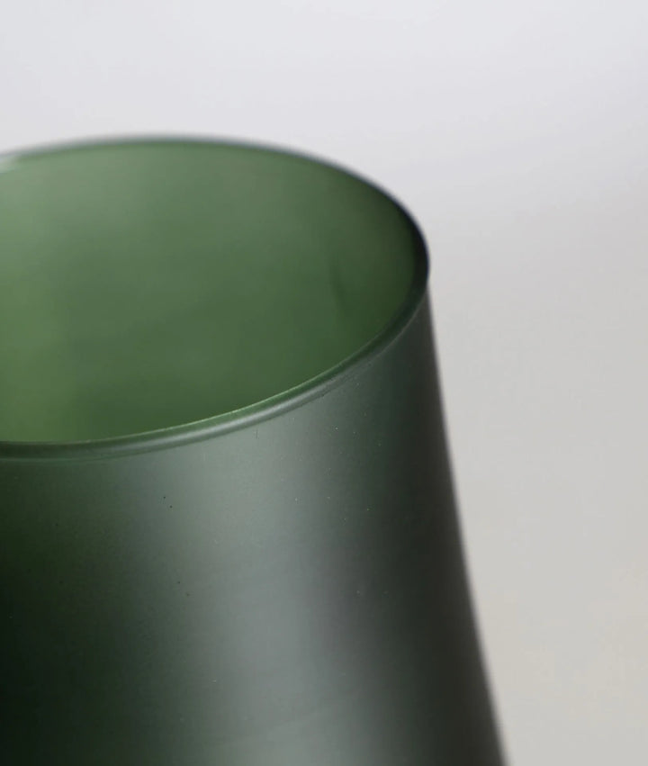 KIHA groene glazen vaas