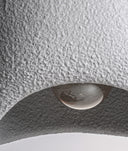 TAVIRA PLAFONDLAMP grijs kunstharscement met ruwe textuur
