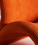 SILLÓN VIANNE Naranja naranja vibrante en poliéster personalidad y estilo contemporáneo
