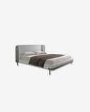 Cama tela color gris claro