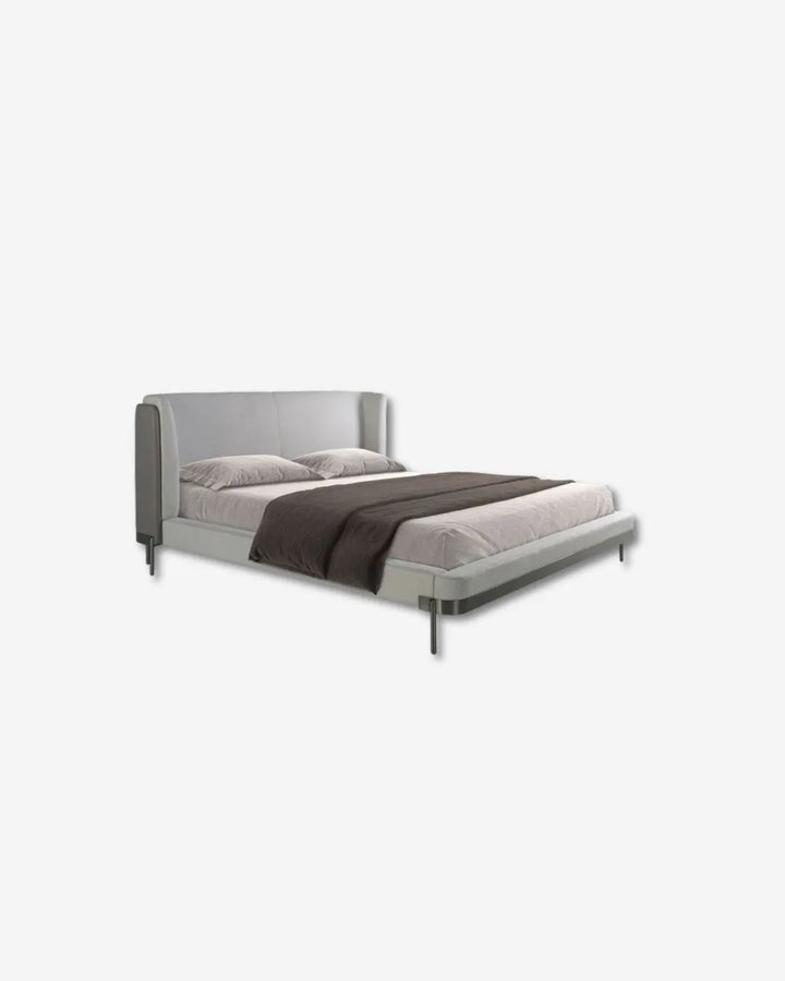 Cama tela color gris claro