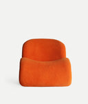 SILLÓN VIANNE Naranja naranja vibrante en poliéster personalidad y estilo contemporáneo