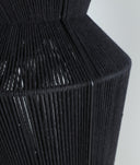 LÁMPARA DE TECHO SAYIL diseño geométrico con encanto artesanal negro en algodón - Lámparas de techo - El Workshop - algodón