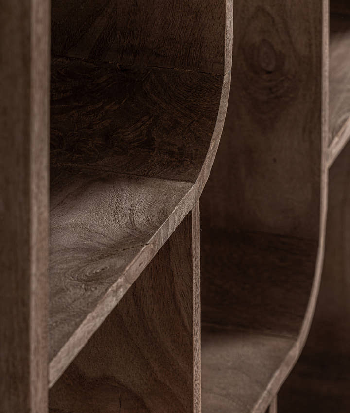 LIBRERÍA FLOW Escultura funcional en madera - Librerías y estanterías - El Workshop - madera de mango