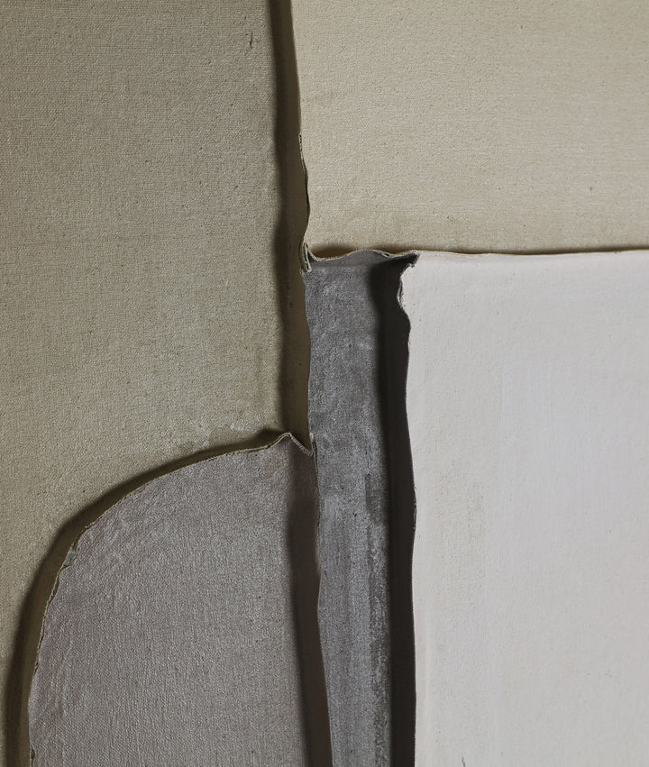 ARTE DE PARED TALUM beige en lienzo volúmenes y naturaleza en perfecta armonía - Pinturas y lienzos - El Workshop - lienzo