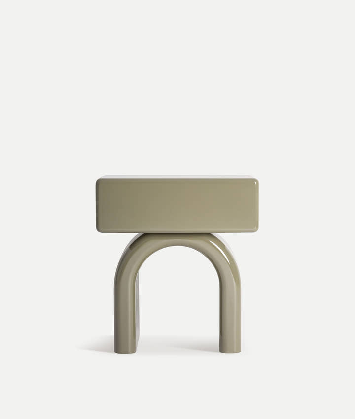 MESITA DE NOCHE STAGE verde en madera mdf toque Fresco y Moderno para tu Dormitorio - Mesitas de noche - El Workshop - madera mdf