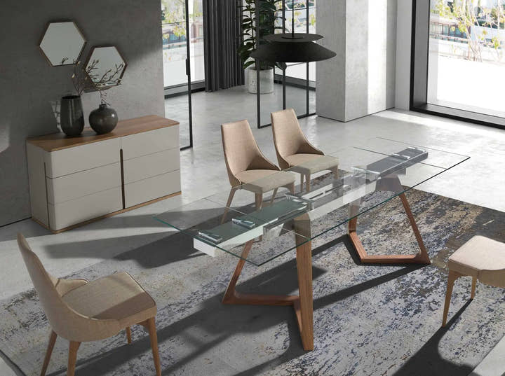 Espejo pared hexagonal nogal - Espejo - El Workshop - 