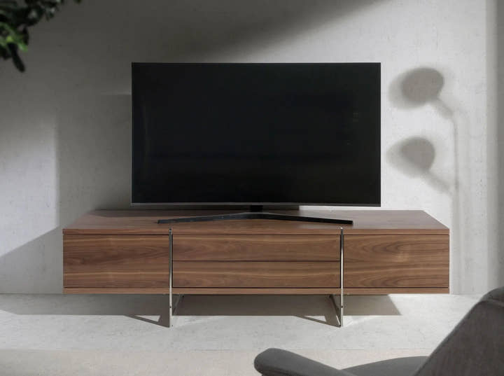 Mueble TV nogal y acero cromado - Mueble TV - El Workshop - 
