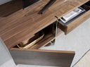mueble tv nogal y acero cromado, vista 7